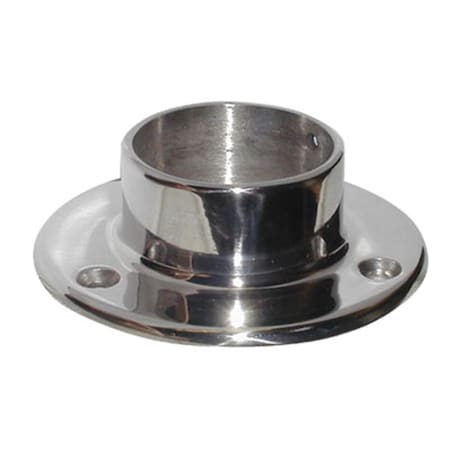 Tool Time 2 In. Wall Flange - Polished Stainless Steel TO2984919